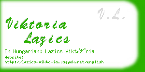 viktoria lazics business card